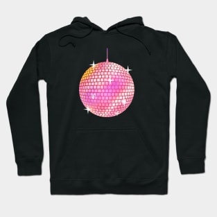 pink mirror ball Hoodie